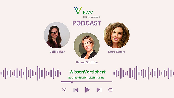WissenVersichert – Der Podcast für Bildung in der Versicherungsbranche, Folge 7: „Nachhaltigkeit ist kein Sprint“ WissenVersichert – Der Podcast für Bildung in der Versicherungsbranche, Folge 7: „Nachhaltigkeit ist kein Sprint“